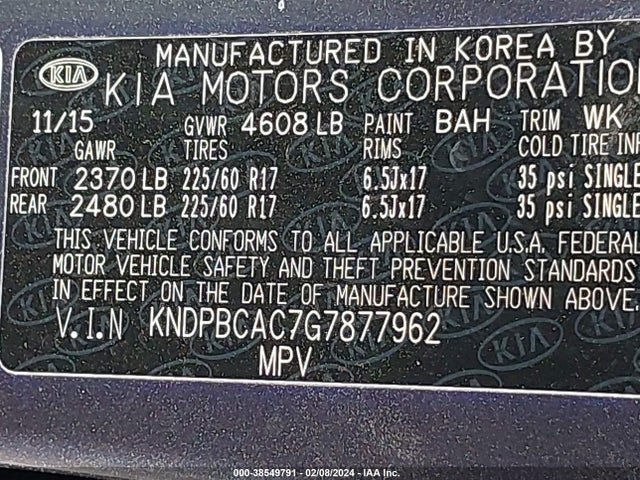 KIA Sportage Lx 2016 KNDPBCAC7G7877962 Image 9