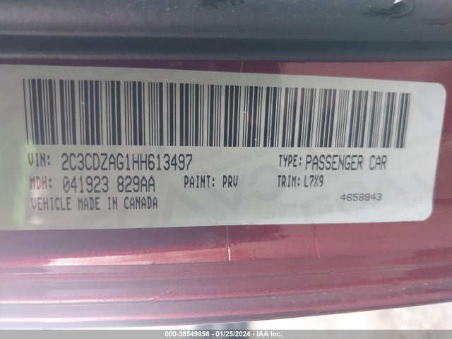 Dodge Challenger Sxt 2017 2C3CDZAG1HH613497 Image 9