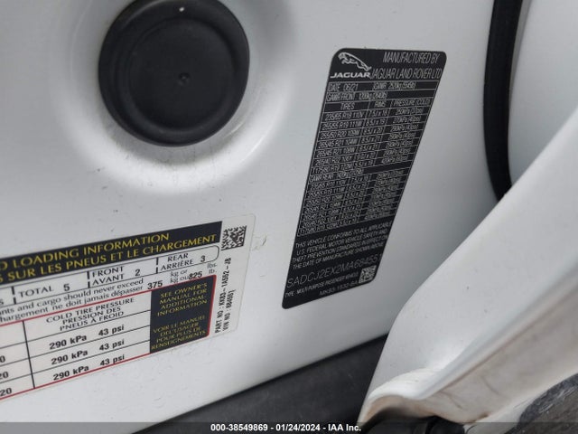 2021 JAGUAR F-PACE SADCJ2EX2MA684551 Photo 8