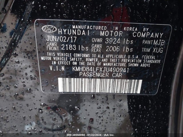 Hyundai Elantra Value Edition 2018 KMHD84LFXJU490941 Image 9