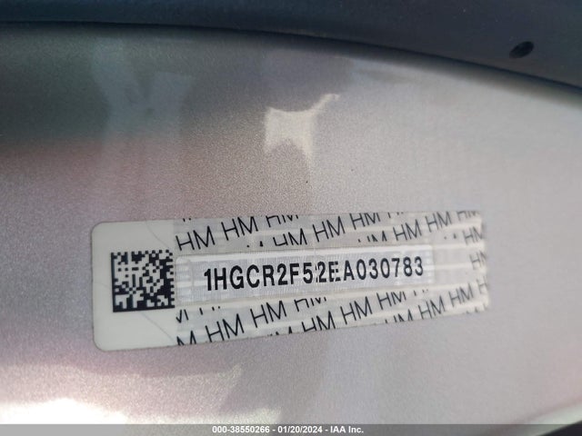 Honda Accord Sport 2014 1HGCR2F52EA030783 Image 9