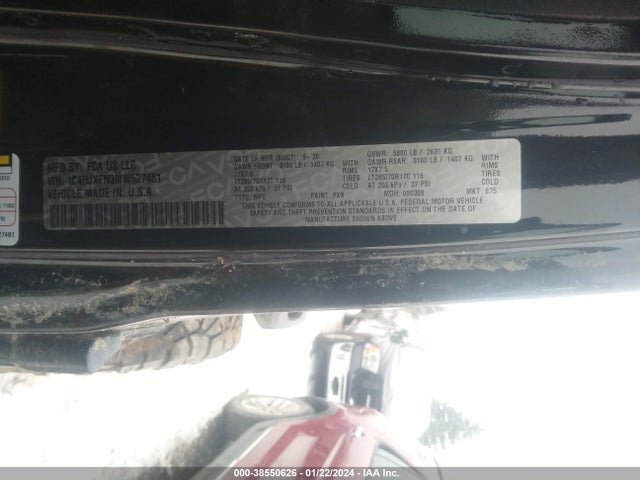 1C4HJXFN3MW527481 Jeep Wrangler Unlimited Rubicon 4x4