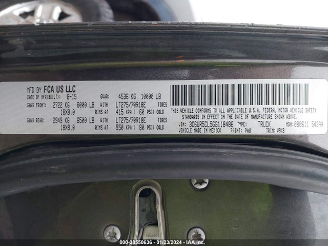 RAM 2500 Tradesman 2016 3C6UR5CL5GG118486 Image 9