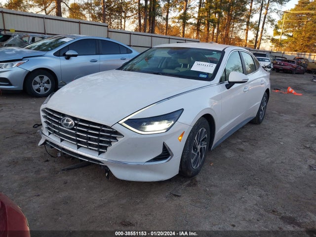 Hyundai Sonata Blue 2021 KMHL24JJ0MA035705 Image 2