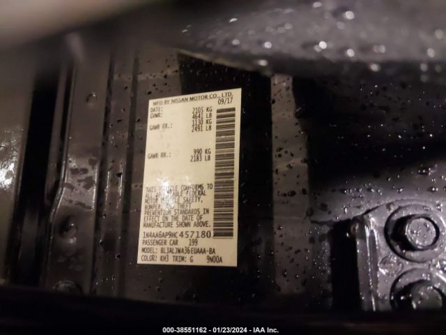 1N4AA6AP9HC457180 Nissan Maxima 3.5 Sv