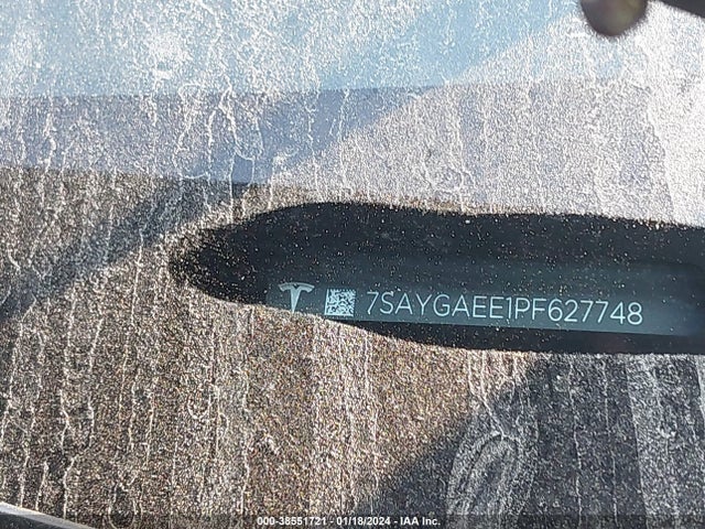 2023 TESLA MODEL Y AWD/LONG RANGE DUAL MOTOR ALL-WHEEL DRIVE VIN: 7SAYGAEE1PF627748