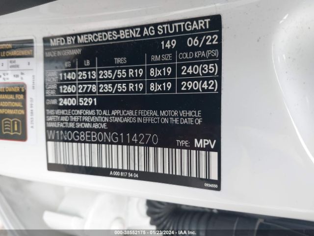 W1N0G8EB0NG114270 Mercedes-Benz Glc 300 4matic Suv