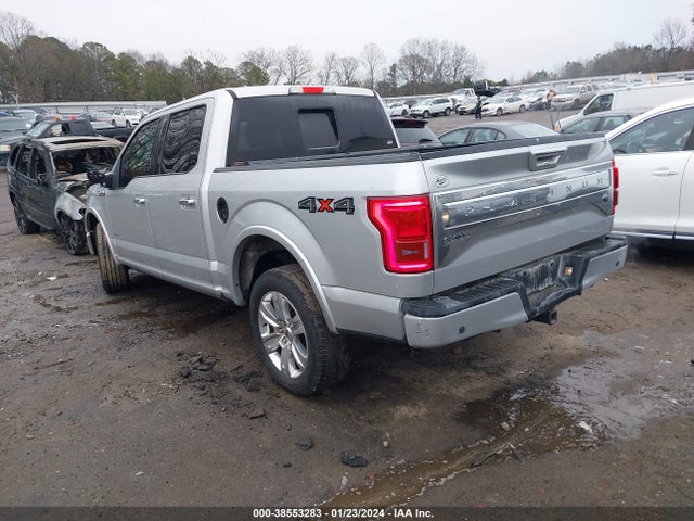 2016 FORD F-150 PLATINUM VIN: 1FTEW1EG5GFB92412