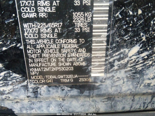 Nissan ROGUE SV 2019 KNMAT2MT2KP530203 Image 9