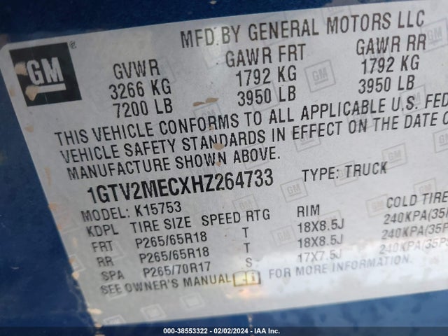 GMC Sierra 1500 Sle 2017 1GTV2MECXHZ264733 Image 9