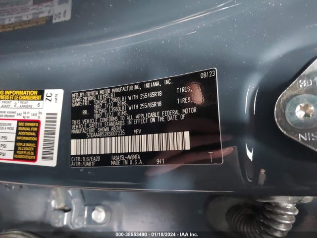Toyota Grand Highlander Xle 2024 5TDAAAB52RS007235 Image 9