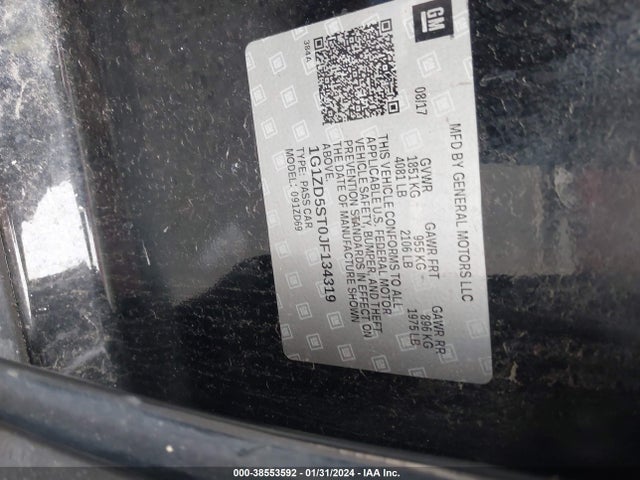 Chevrolet MALIBU LT 2018 1G1ZD5ST0JF134319 Image 9