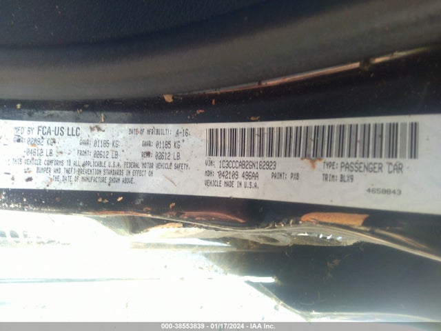 Chrysler 200 Limited Platinum 2016 1C3CCCAB2GN182923 Image 9