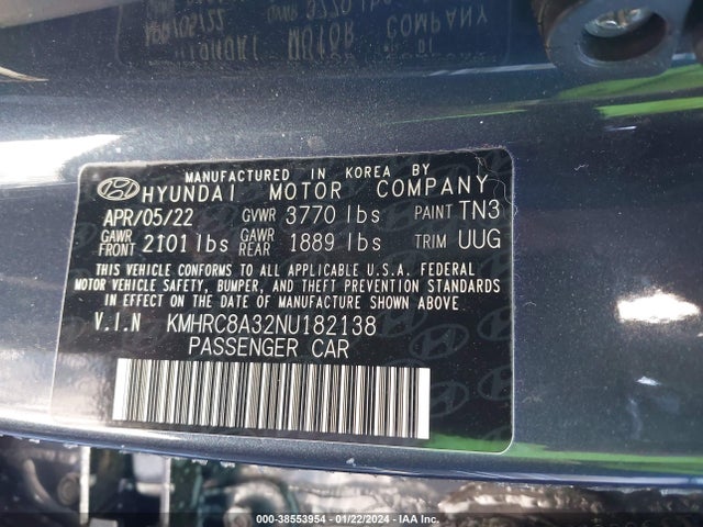 Hyundai Venue Limited 2022 KMHRC8A32NU182138 Image 9