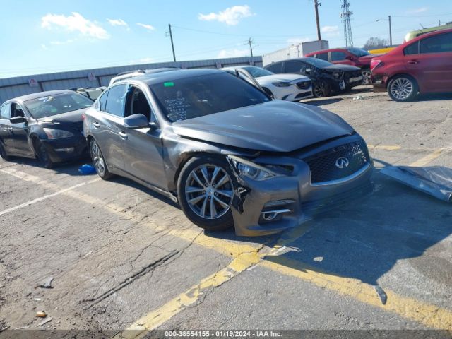 2015 Infiniti Q50 Premium მანქანა იყიდება აუქციონზე, vin: JN1BV7AP7FM346033, აუქციონის ნომერი: 38554155