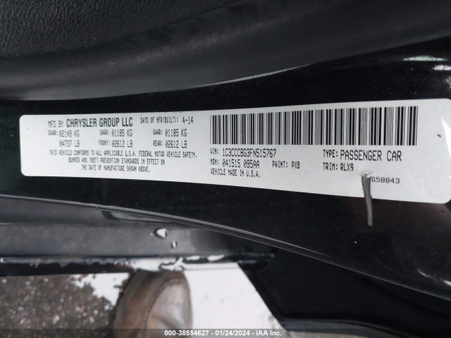 Chrysler 200 S 2015 1C3CCCBG3FN515767 Image 9