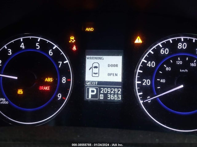 2012 INFINITI G37X VIN: JN1CV6AR6CM672028