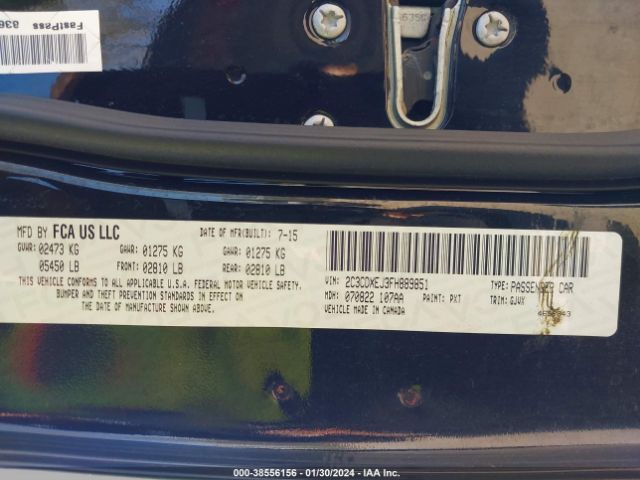 2C3CDXEJ3FH889851 Dodge Charger Srt 392