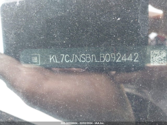 Chevrolet Trax Awd Ls 2020 KL7CJNSB1LB092442 Image 9