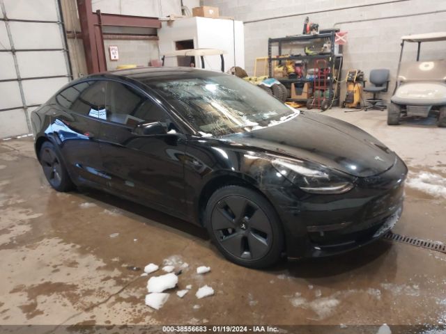 Auction sale of the 2022 Tesla Model 3 Rear-wheel Drive, vin: 5YJ3E1EA8NF345937, lot number: 38556683