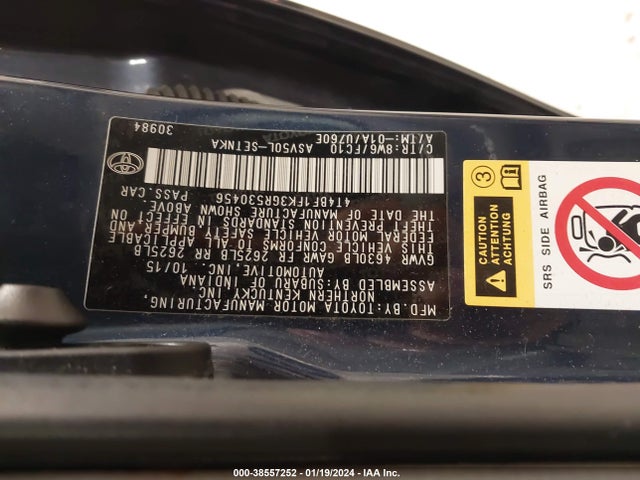 Toyota CAMRY LE 2016 4T4BF1FK3GR530456 Image 9