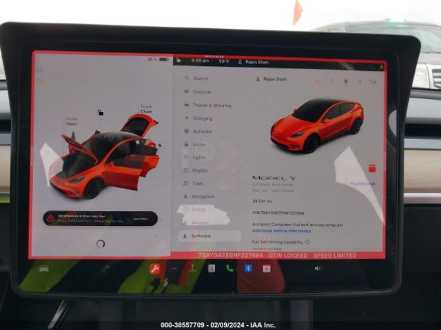7SAYGAEE6NF327894 Tesla Model Y Long Range Dual Motor All-wheel Drive