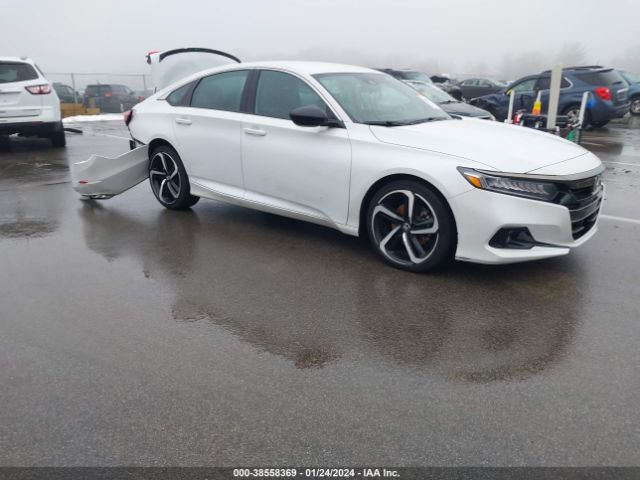 Продажа на аукционе авто 2022 Honda Accord Sport, vin: 1HGCV1F37NA086206, номер лота: 38558369