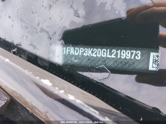 Ford FOCUS SE 2016 1FADP3K20GL219973 Image 9