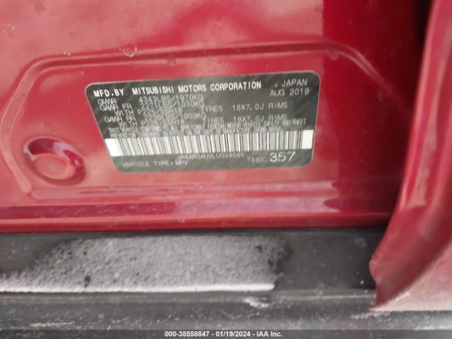 JA4AR3AU9LU004665 Mitsubishi Outlander Sport 2.0 Es Awc