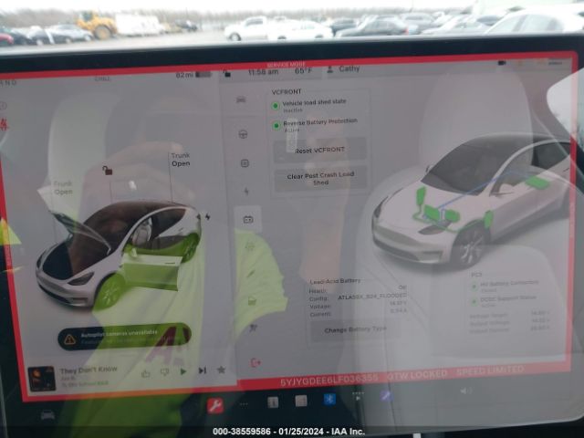 5YJYGDEE6LF036355 Tesla Model Y Long Range Dual Motor All-wheel Drive