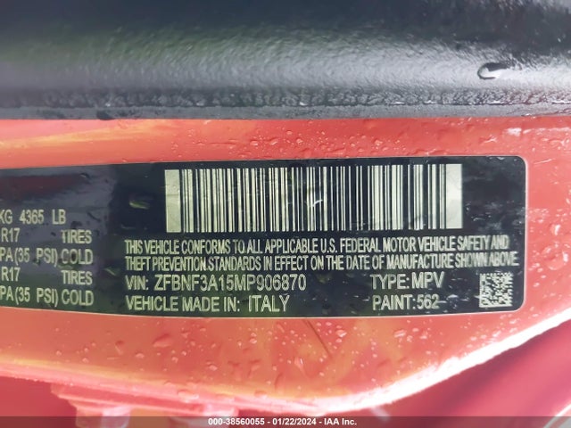 2021 FIAT 500X ZFBNF3A15MP906870 Photo 8