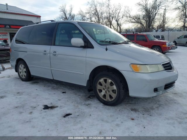 Auction sale of the 2002 Honda Odyssey Ex-l W/leather, vin: 2HKRL189X2H577664, lot number: 38560075