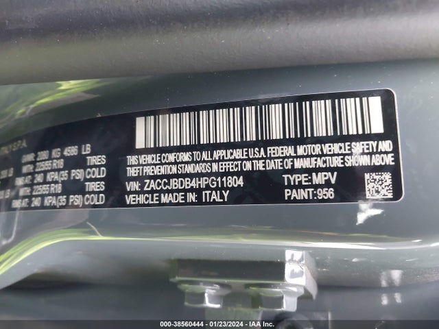 Jeep Renegade Limited 4x4 2017 ZACCJBDB4HPG11804 Image 9