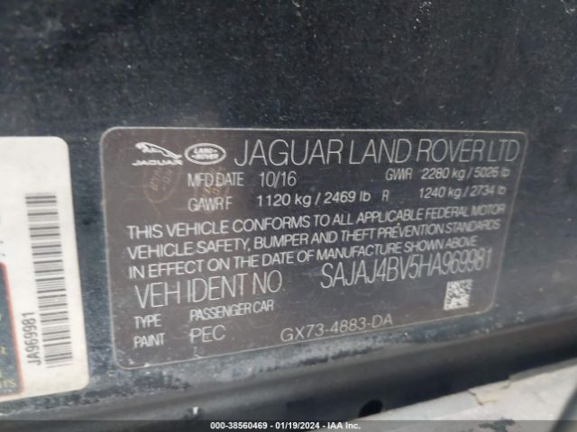SAJAJ4BV5HA969981 Jaguar Xe 35t Premium