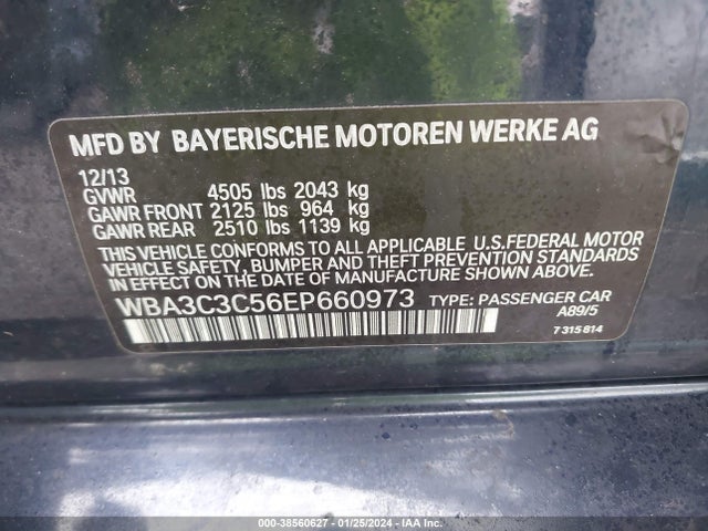 BMW 320i Xdrive 2014 WBA3C3C56EP660973 Image 9