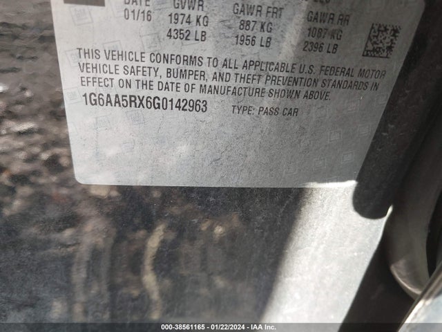 Cadillac Ats Standard 2016 1G6AA5RX6G0142963 Image 9