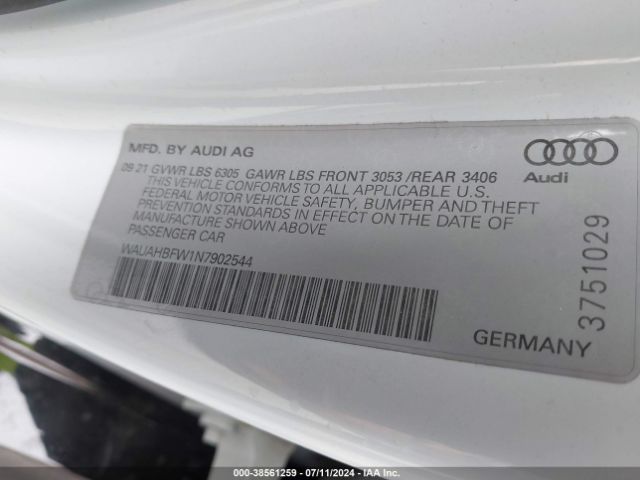 2022 AUDI RS E-TRON GT WAUAHBFW1N7902544 Photo 8