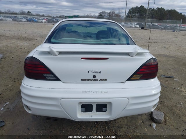 2000 PONTIAC GRAND AM SE2 VIN: 1G2NG52E3YM879901
