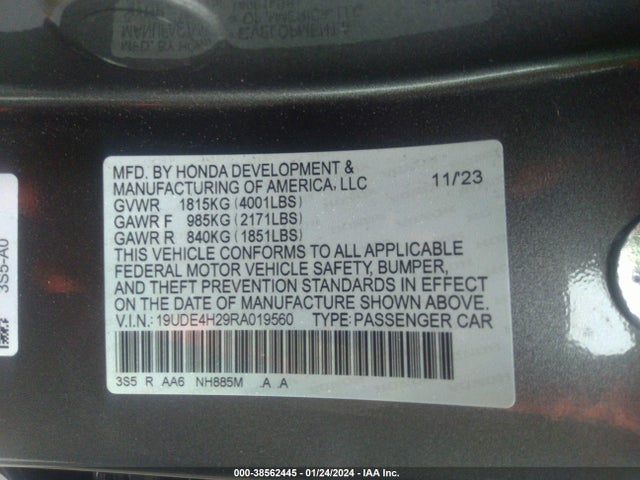 Acura Integra 2024 19UDE4H29RA019560 Image 9