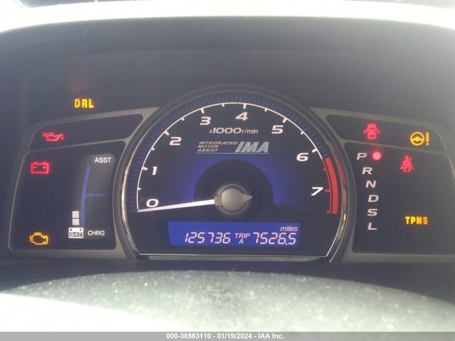 2009 HONDA CIVIC HYBRID VIN: JHMFA36299S008891