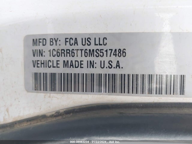 RAM 1500 Classic Slt  4x2 6'4 Box 2021 1C6RR6TT6MS517486 Image 9