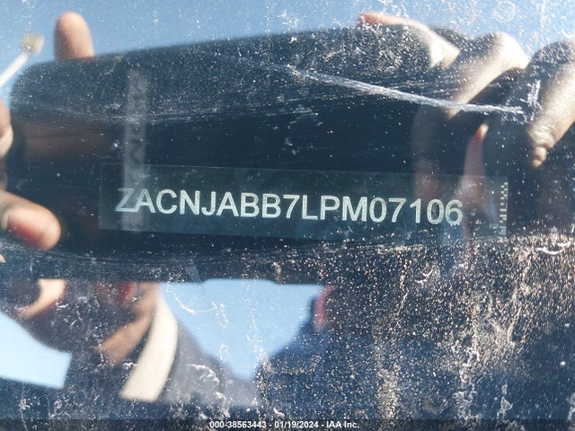 2020 JEEP RENEGADE LATITUDE FWD VIN: ZACNJABB7LPM07106