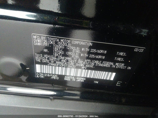 2023 TOYOTA RAV4 PRIME SE VIN: JTMAB3FV3PD126620