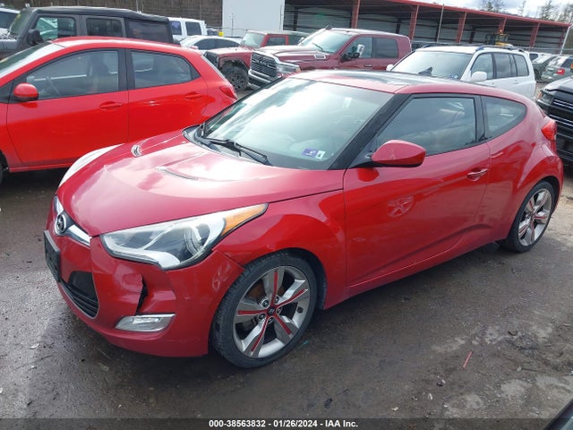 2014 HYUNDAI VELOSTER BASE W/RED VIN: KMHTC6AD0EU194193