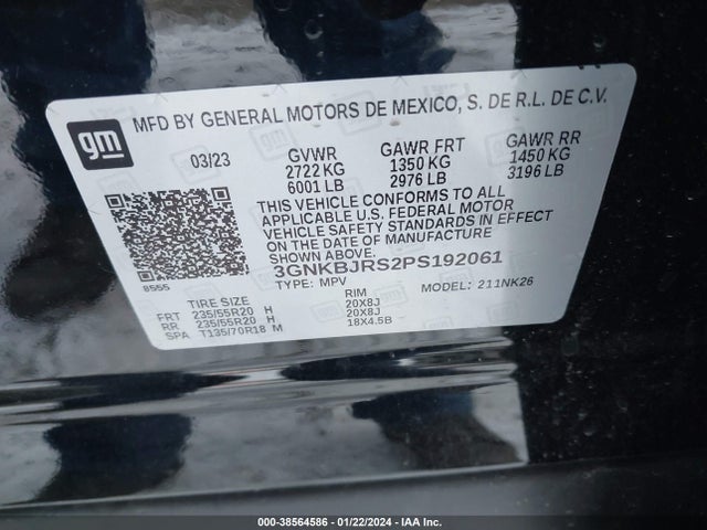 Chevrolet Blazer Awd 3lt 2023 3GNKBJRS2PS192061 Image 9