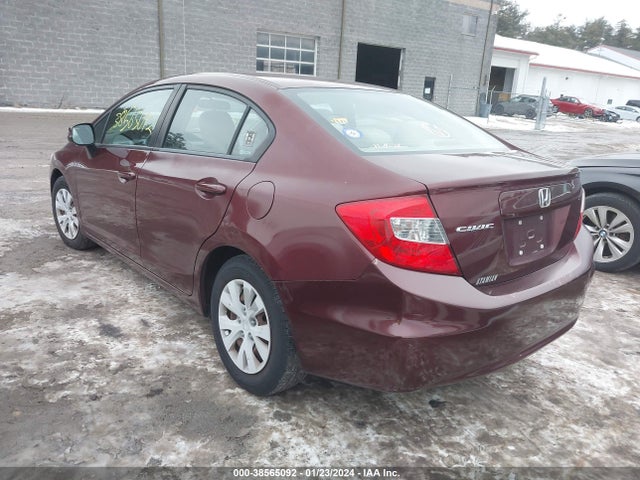 2012 HONDA CIVIC LX VIN: 2HGFB2F51CH537934