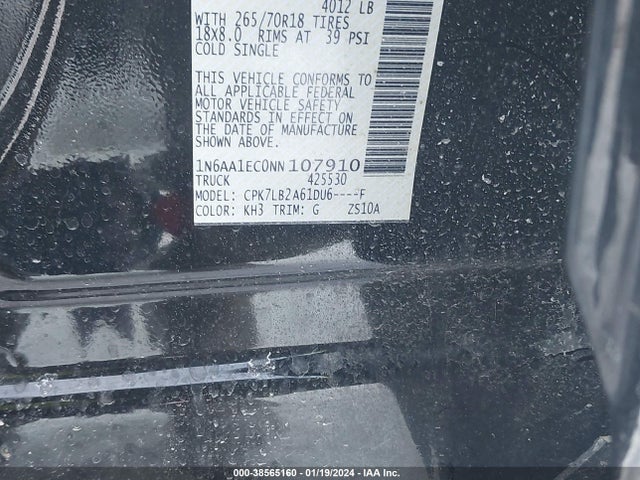 Nissan Titan Sv 4x4 2022 1N6AA1EC0NN107910 Image 9