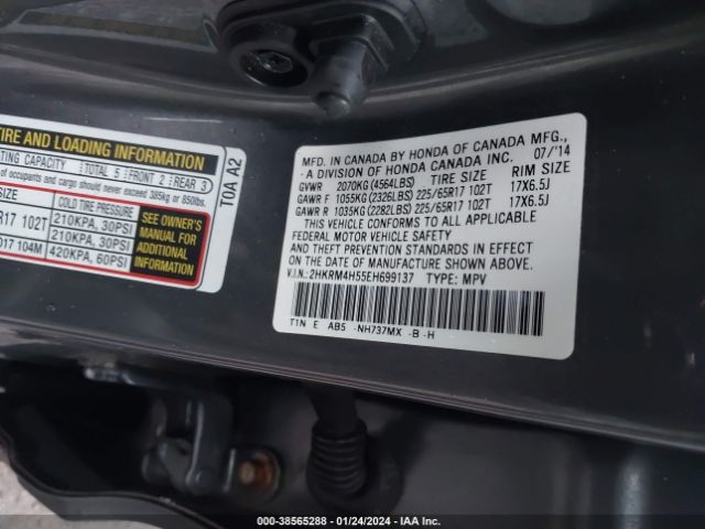 2HKRM4H55EH699137 Honda CR-V EX