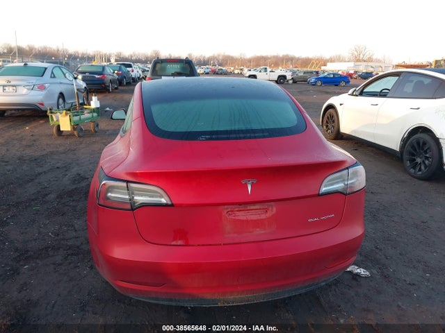 2022 TESLA MODEL 3 LONG RANGE DUAL MOTOR ALL-WHEEL DRIVE VIN: 5YJ3E1EB1NF207861