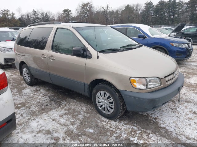 2000 TOYOTA SIENNA LE VIN: 4T3ZF13C0YU203012